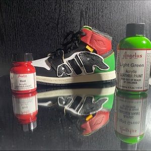 Custom Jordan 1  hand n airbrush painted